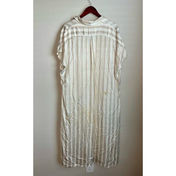 $895 Co Spring-Summer 2019 Neutral/Ivory Shirt Dress Missing Belt See Pictures - Picture 3 of 12